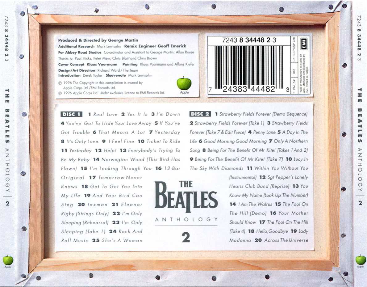 The Beatles Anthology 2 Back Cd Covers Cover Century Over 500 000 Album Art Covers For Free